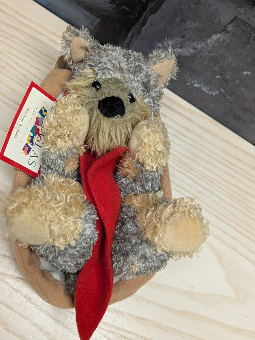 Douglas The Cuddle Toy 8" Yorkie Hot Dog Plush Puppy Ketchup Bun Hotdog Vintage